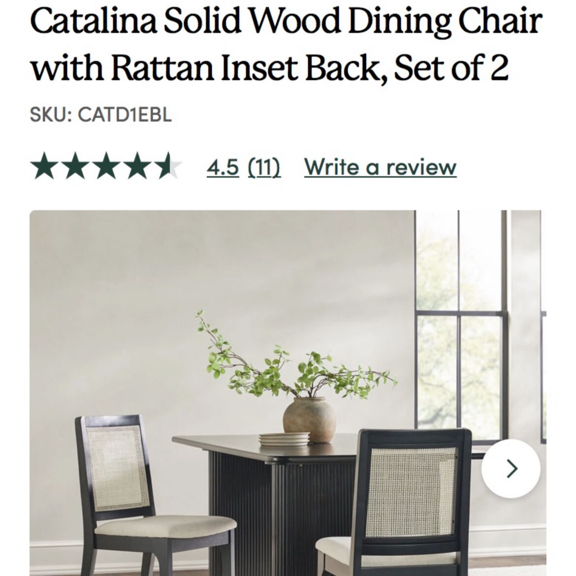 Dining Room Chairs (2 Pack)