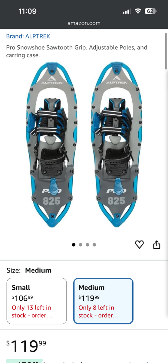 Alptrek 825 Snowshoe Kit