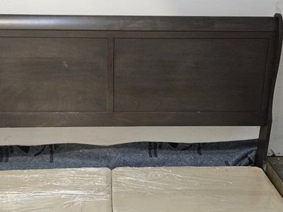 Dark Wood King Size Frame - Used Furniture