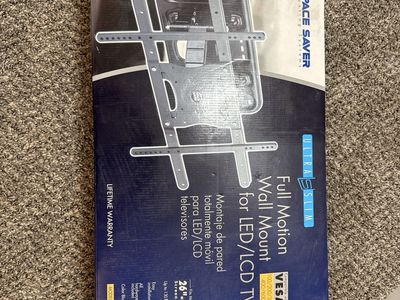 Brand New Space Saver Ultra Slim Full Motion Wall Mount for 26"-65" TVs (Model 31553N)