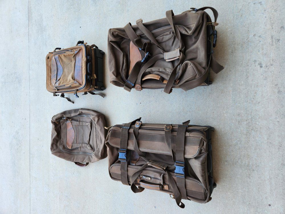 Cabela's Outback Luggage Set Leather Brown