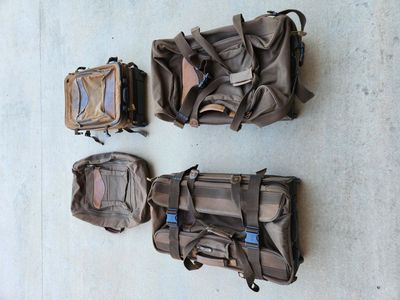 Cabela's Outback Luggage Set Leather Brown