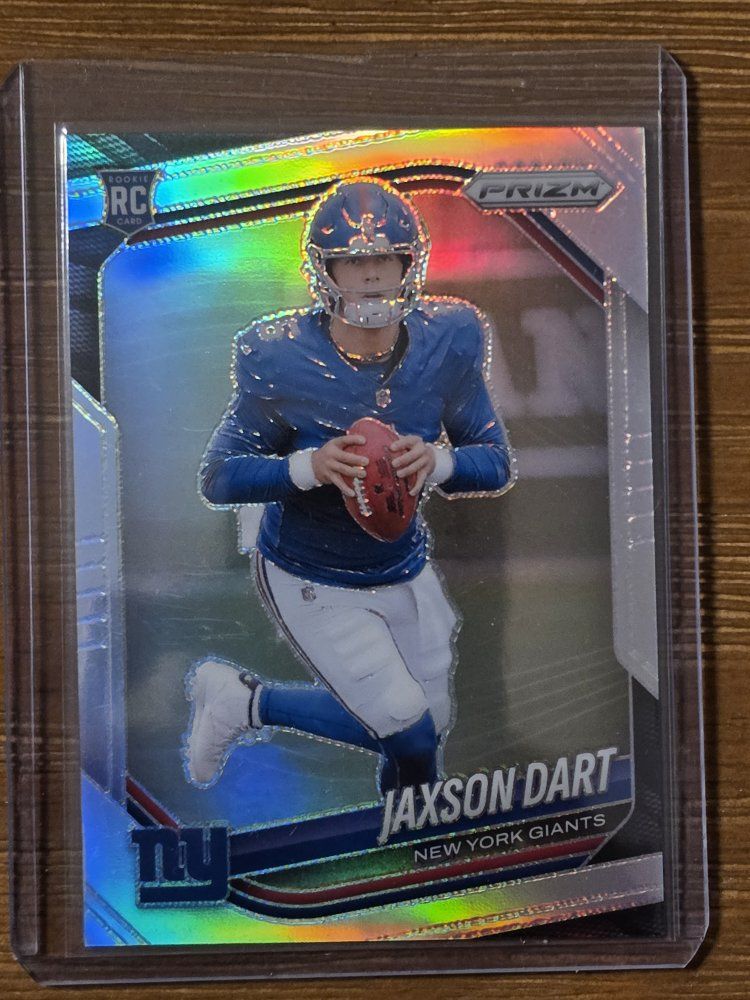Jaxson Dart 2025 Panini Prizm RC Silver Rookie #332 Giants