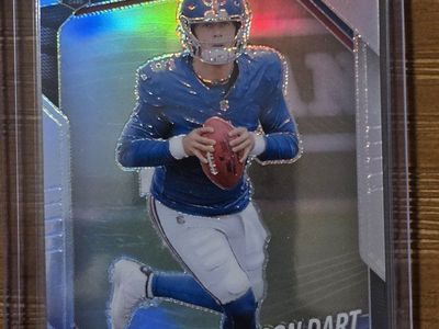 Jaxson Dart 2025 Panini Prizm RC Silver Rookie #332 Giants