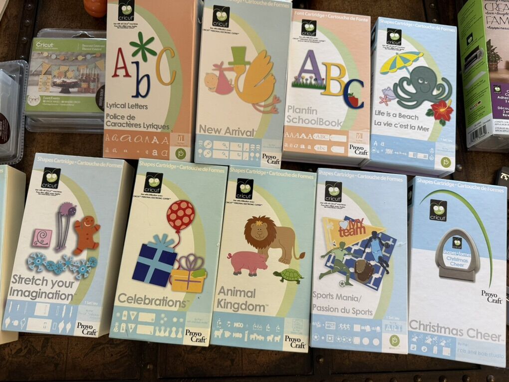 Cricut shapes cartridges $20 each