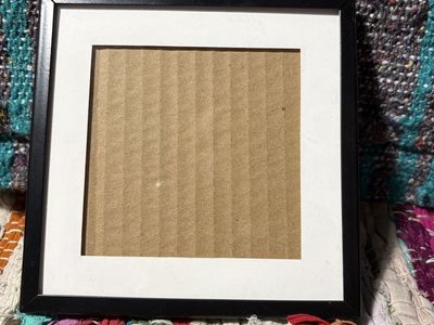 Hobby Lobby Black Square Picture Frame 4x4 Mat Included