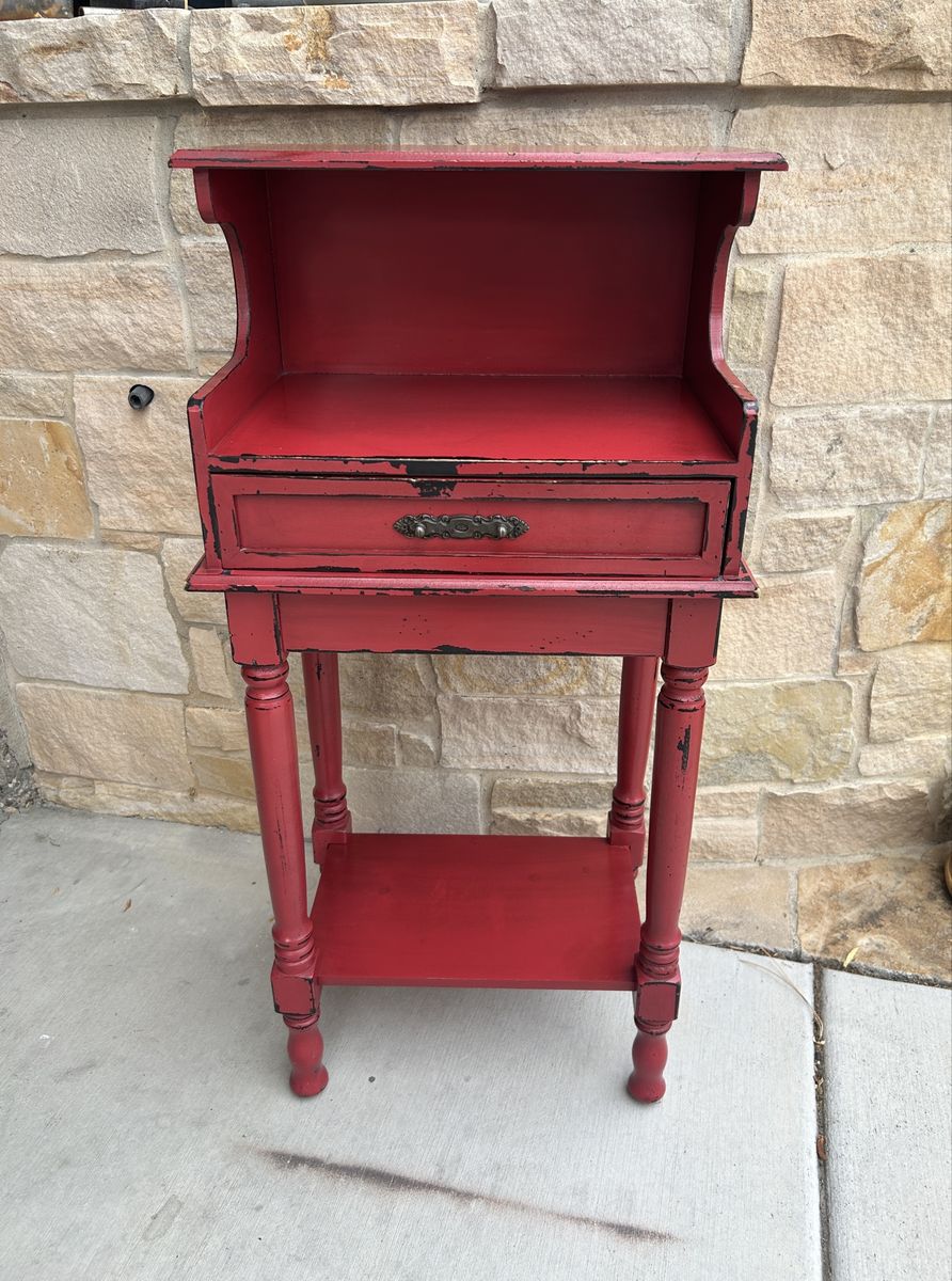 Red Accent table