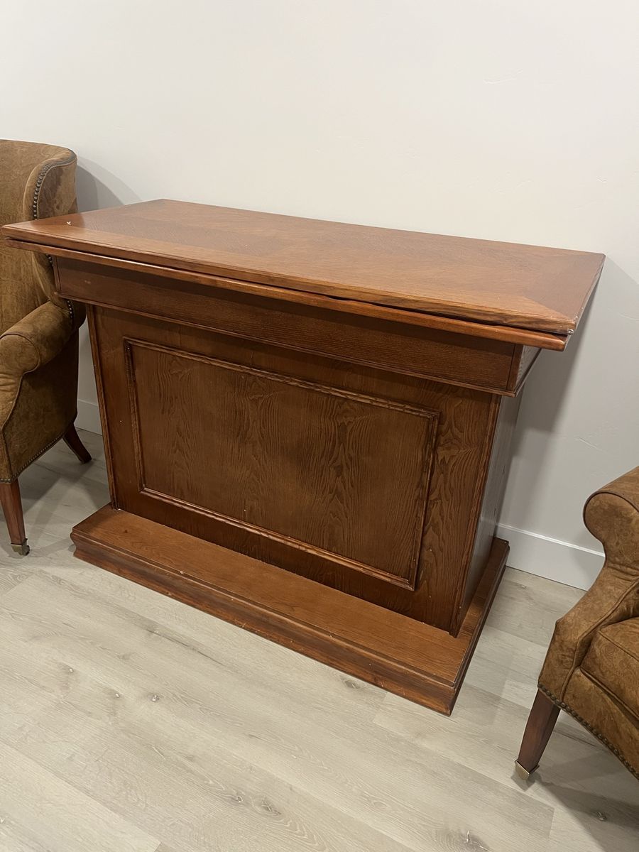 Board game bar table with removable top