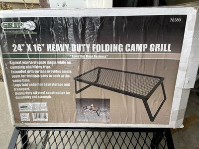 Grip 24 X 16 Heavy Duty Folding Camp Grill