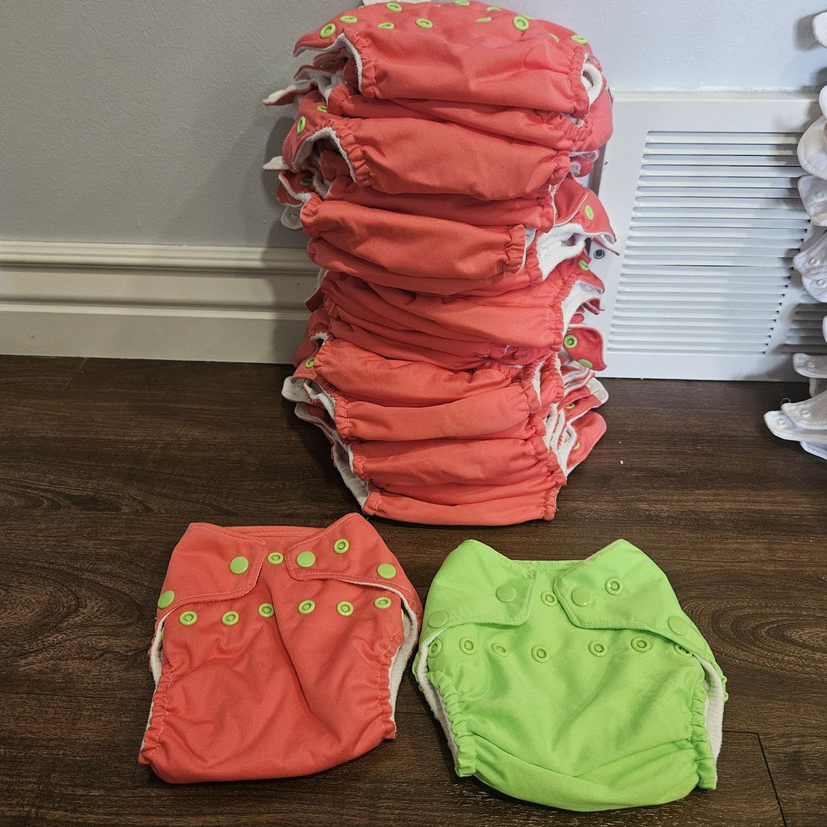 Pocket Cloth Diapers (Small & Medium) + Toilet Sprayer Attachment