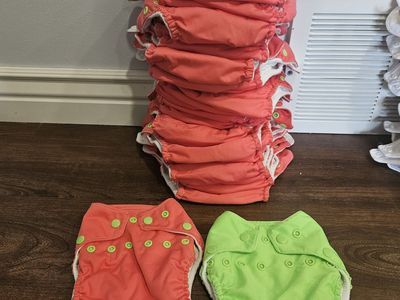 Pocket Cloth Diapers (Small & Medium) + Toilet Sprayer Attachment