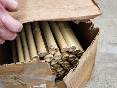 New Bamboo Fencing 6' X 8' long. 3/4" bamboo diameter.Great as fence or privacy panel.