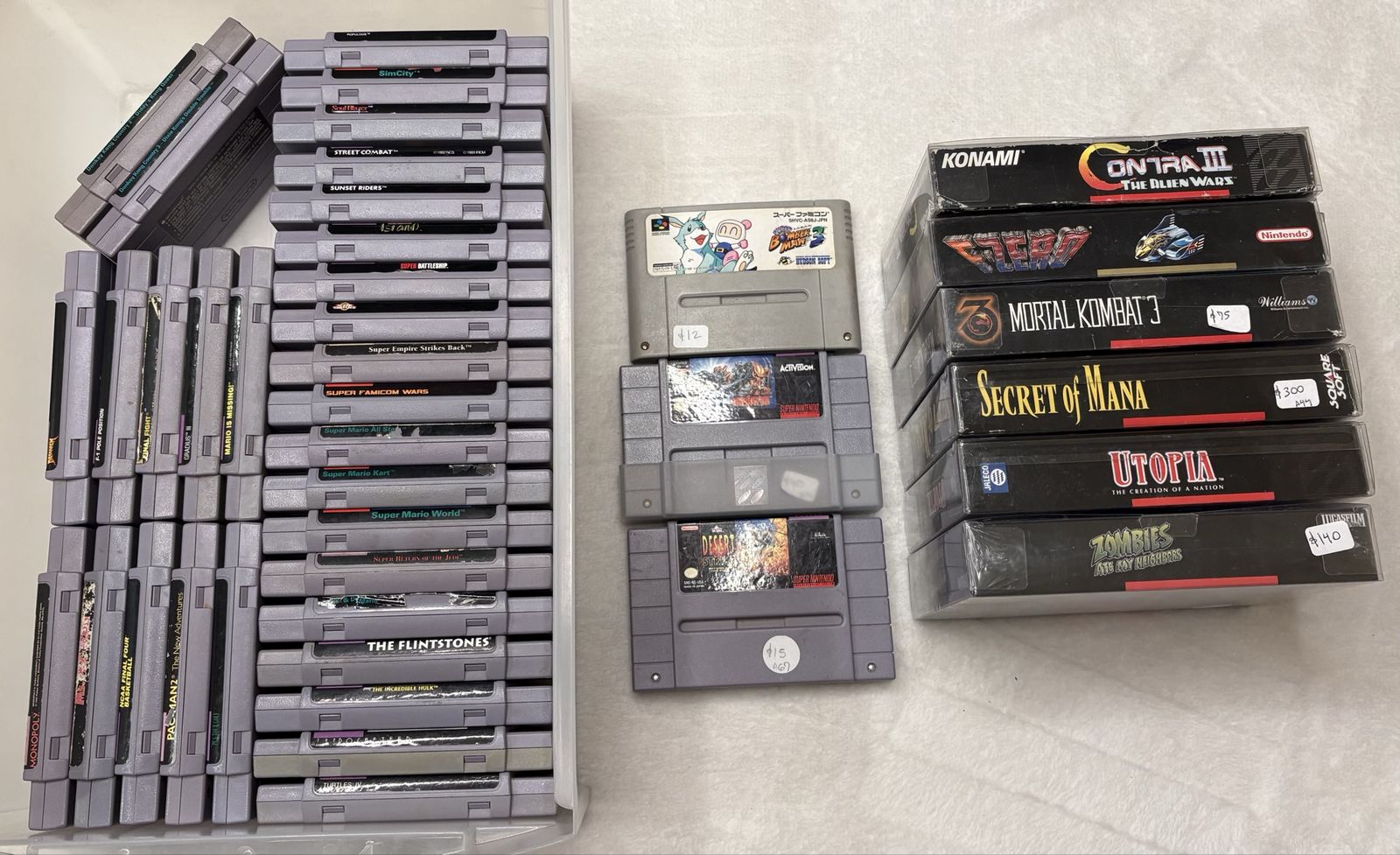 SNES Games - Individually Priced