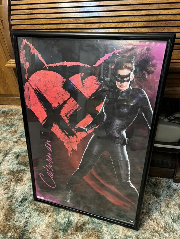 Framed Poster 24x36 Catwoman Dark Knight Rises
