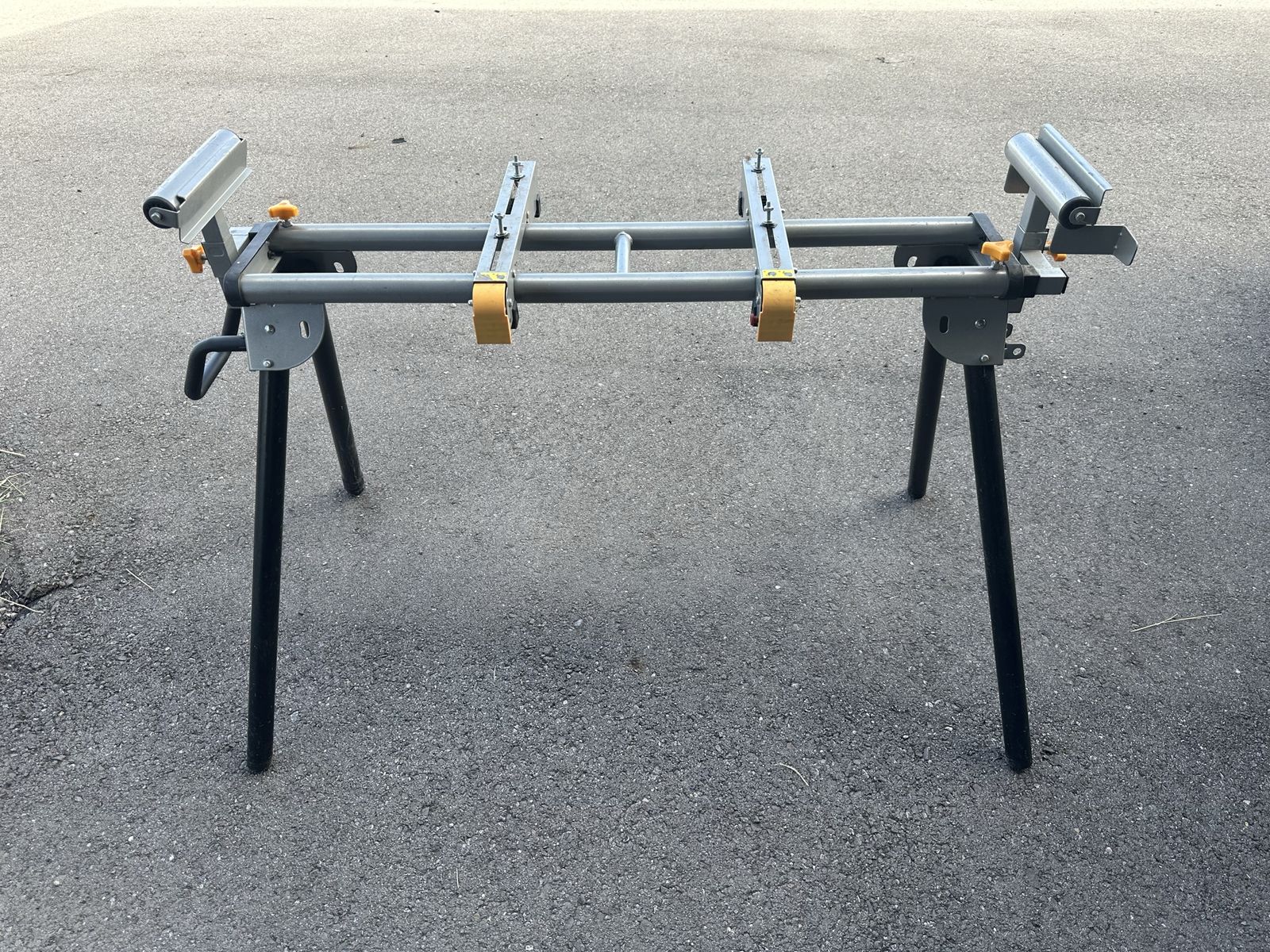 Chicago Electric Heavy Duty Mobile Miter Saw Stand with Roller Supports