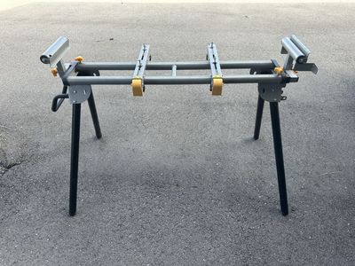 Chicago Electric Heavy Duty Mobile Miter Saw Stand with Roller Supports