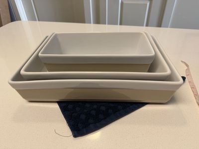 Martha Stewart 3 Piece Stoneware Bakeware Set