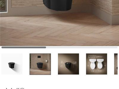 Kohler Veil Wall-Hung Toilet Black Dual Flush