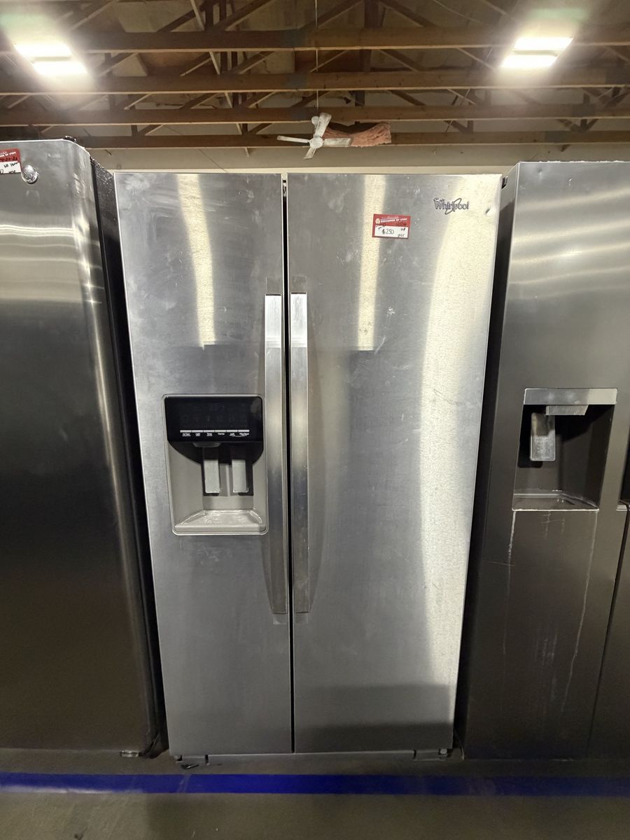 GOOD CONDITION WHIRLPOOL SIDE BY SIDE FRIDGE