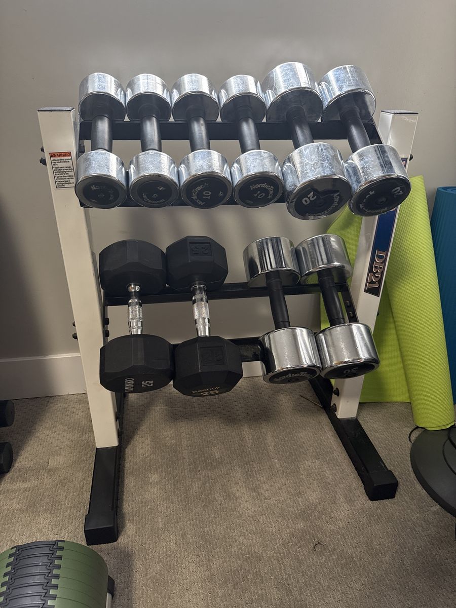 Dumbbells/dumbbell rack