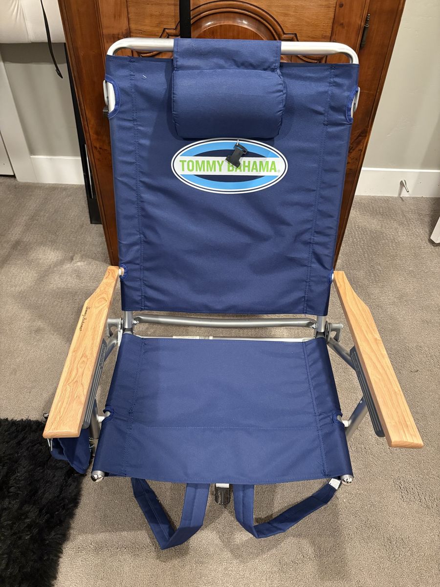 Tommy Bahama Backpack Beach Chair w/ Cooler & Bottle Opener