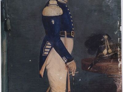 Watercolor portraits of the prophet Joseph Smith and his wife Emma Hale by Sutcliffe Maudsley