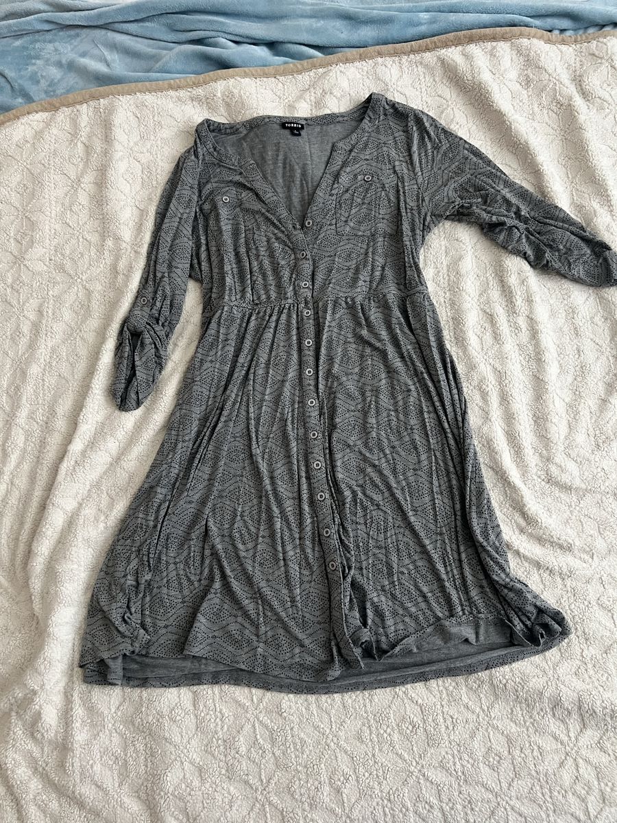 Bundle: Plus size Torrid mid-length dresses. Size 1.