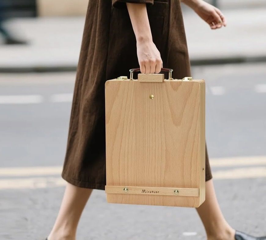 Portable Painting Easel Adjustable Wooden Box