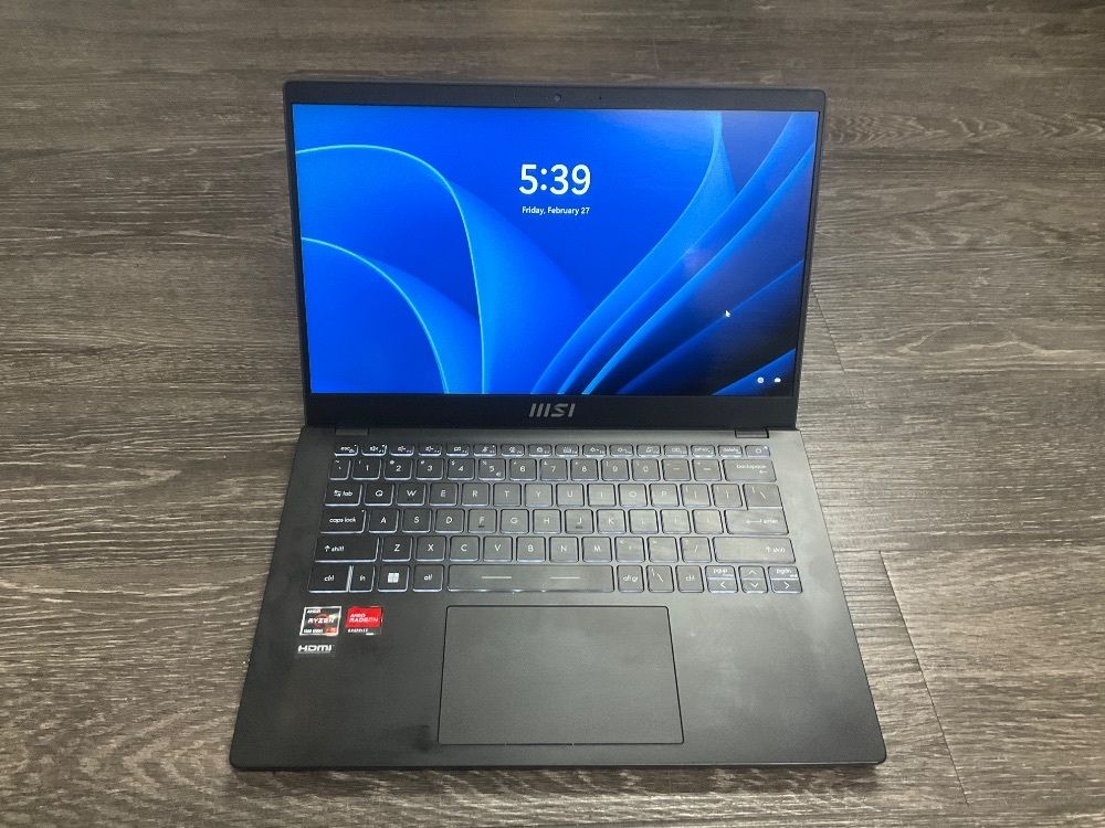 MSI AMD RYZEN 5 7530U 2.0GHZ 16GB RAM 512GB SSD LAPTOP WITH CHARGER