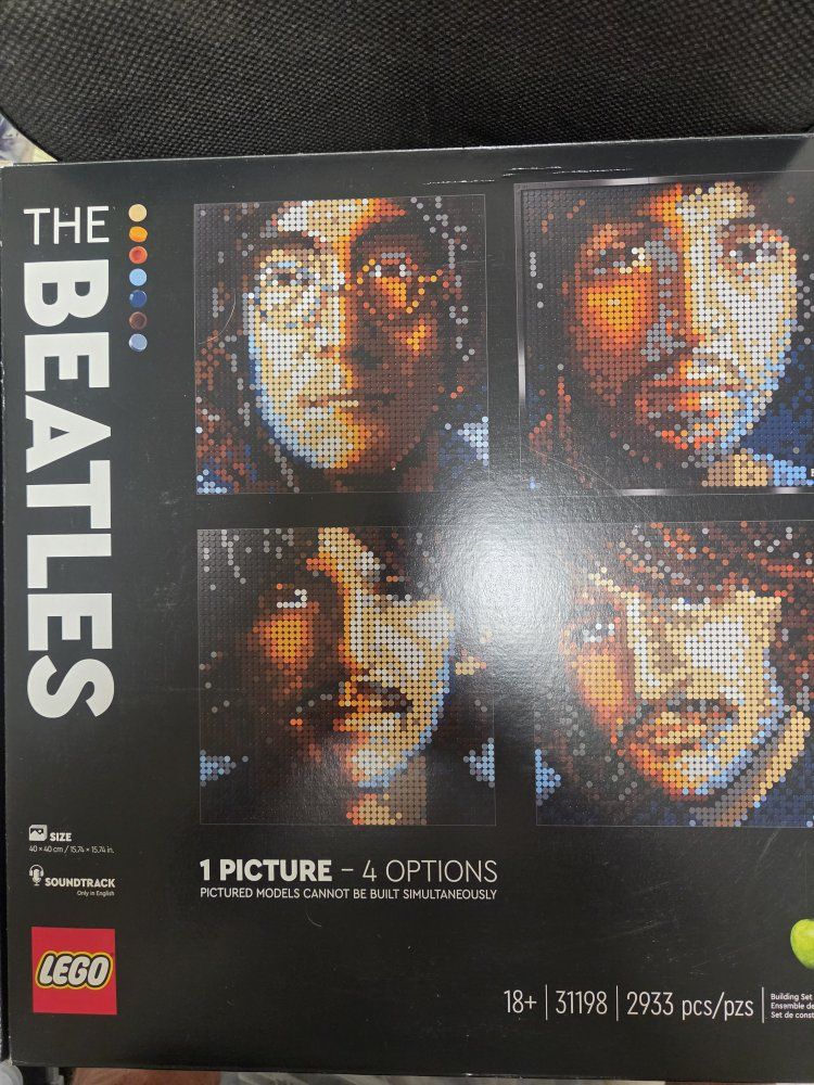 LEGO Art The Beatles 31198 Building Set, 2933 Pieces, 1 Picture - 4 Options, Adult Collectible.