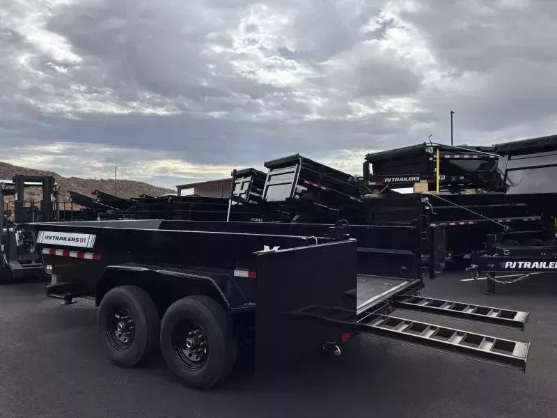 2026 PJ Trailers 7X14 14K Telescopic Low Pro Dump