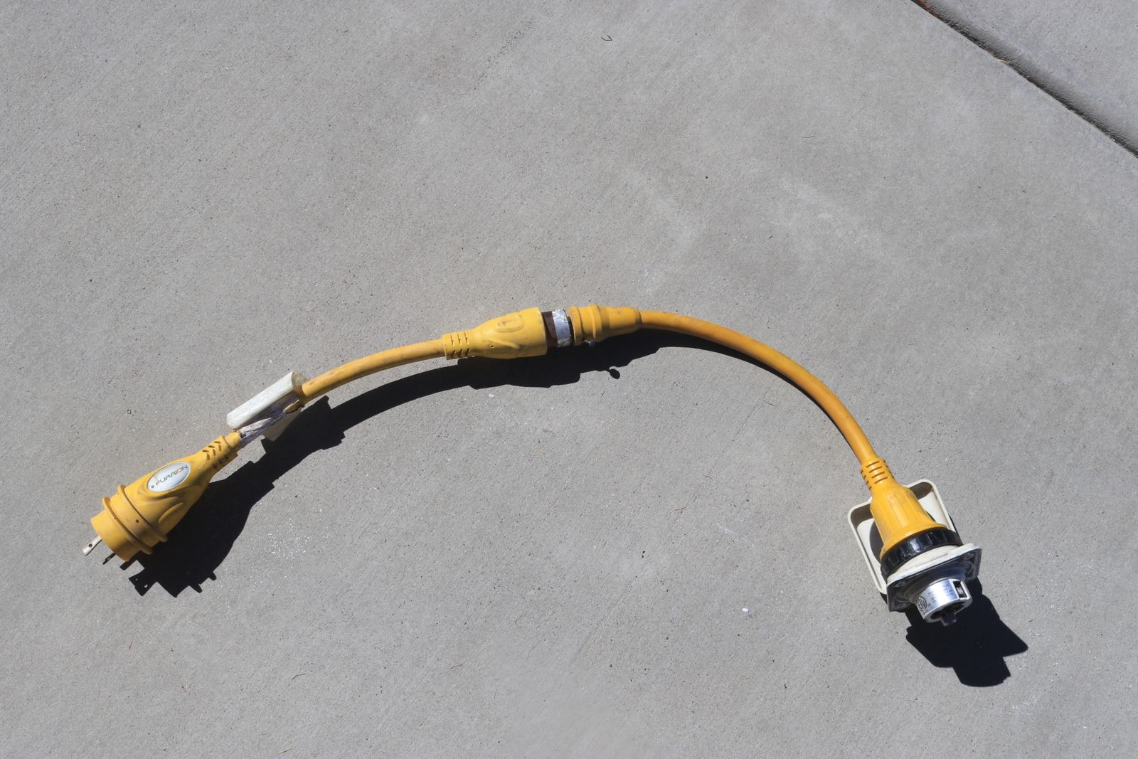 Furrion Marine shore power connectors. 30A/120v w/LED power indicators