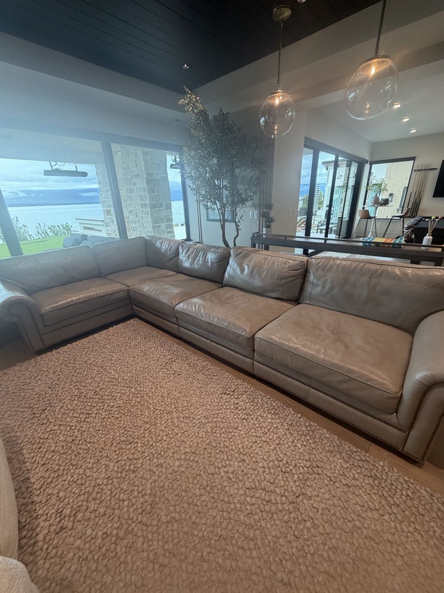 Designer Leather Sectional Sofa
