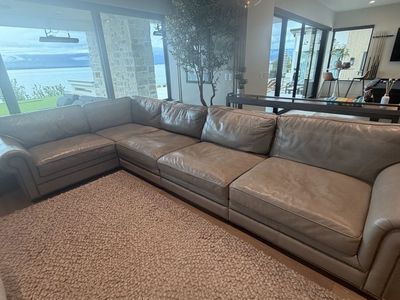 Designer Leather Sectional Sofa