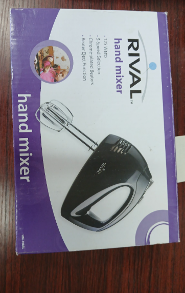 Rival HM-108BL 125W 5-Speed Hand Mixer with Chrome-Plated Beaters & Eject Function-Extras