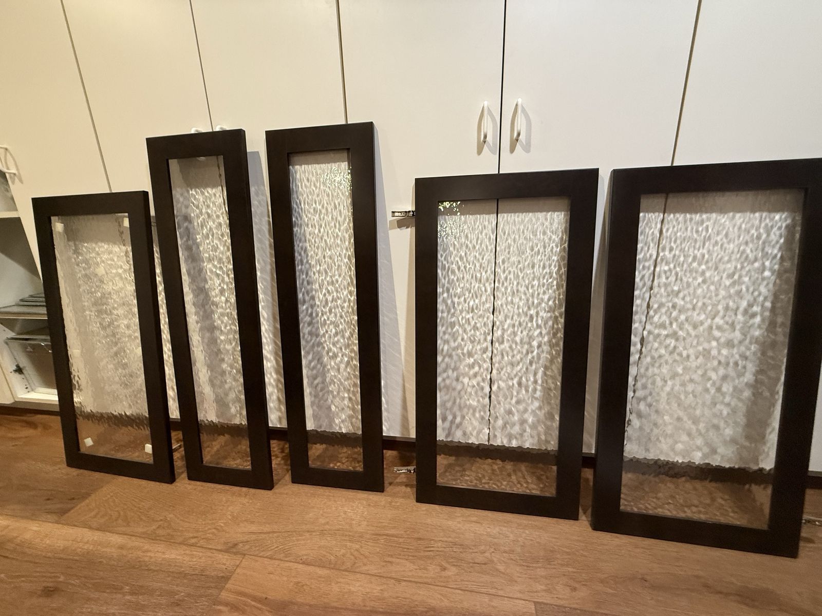 NEW Maple glass cabinet doors, floating shelves, drawers, multiple additional boards/trim