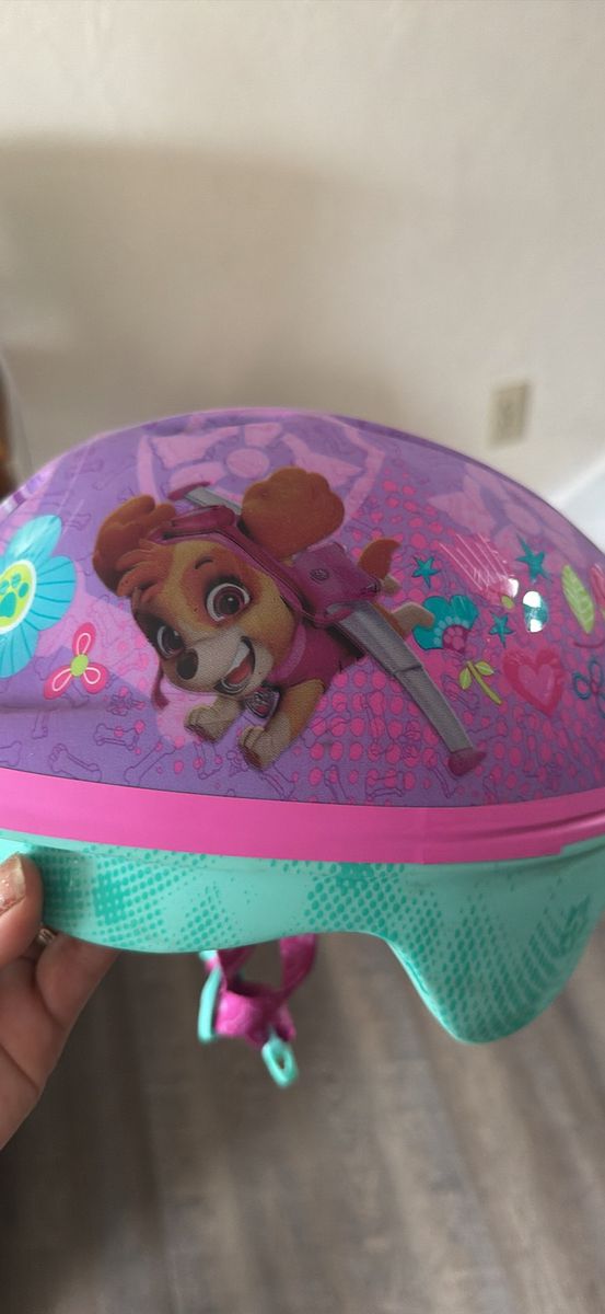 Paw Patrol Skye Toddler Bike Helmet, Purple/Pink, Adjustable Fit, Multi-Sport