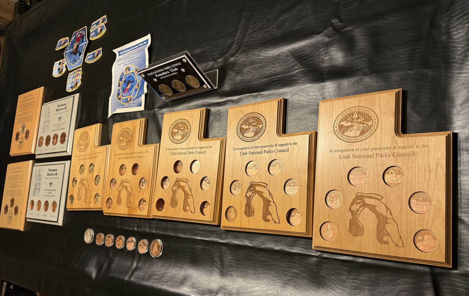 Boy Scouts of America Utah National Parks Council Collector's Set - Patches, Coins, Plaques - $235 for ALL 47 coins!