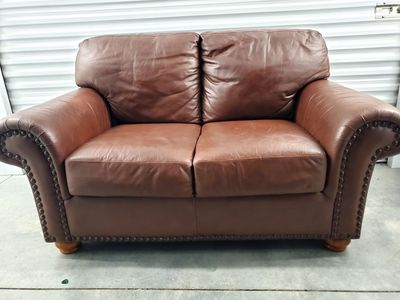 Leather Loveseat