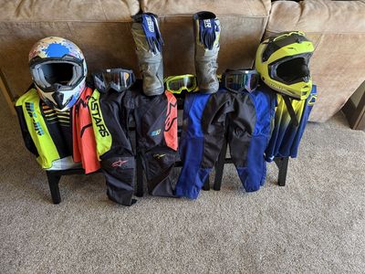 Birtbike/motocross jerseys/helmets and more