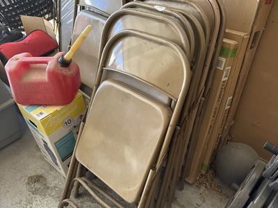 Metal folding chairs