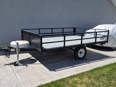 Used Utility Trailer - Open Deck with Side Rails - Great for Hauling