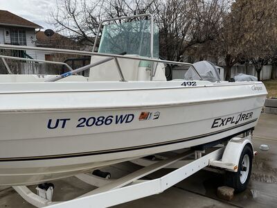 17.5 foot fishing boat 2 motors campion lund alumacraft