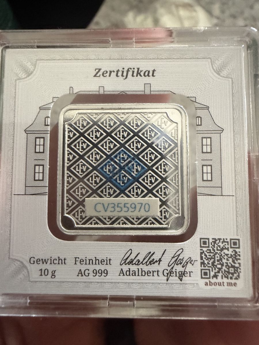 Geiger silver 10g in assay