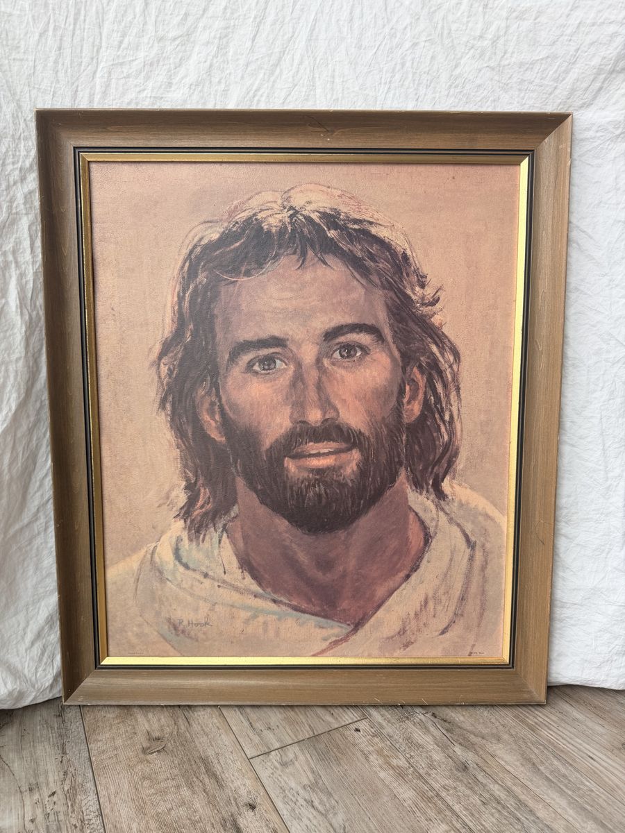 Vintage Portrait of Jesus Christ Christian Framed