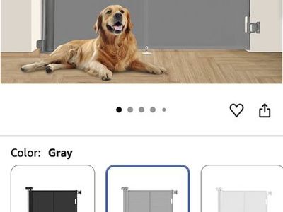 Retractable gate for child or pets 42x59