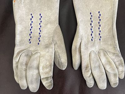 Native American Leather Indian Gloves with Beading