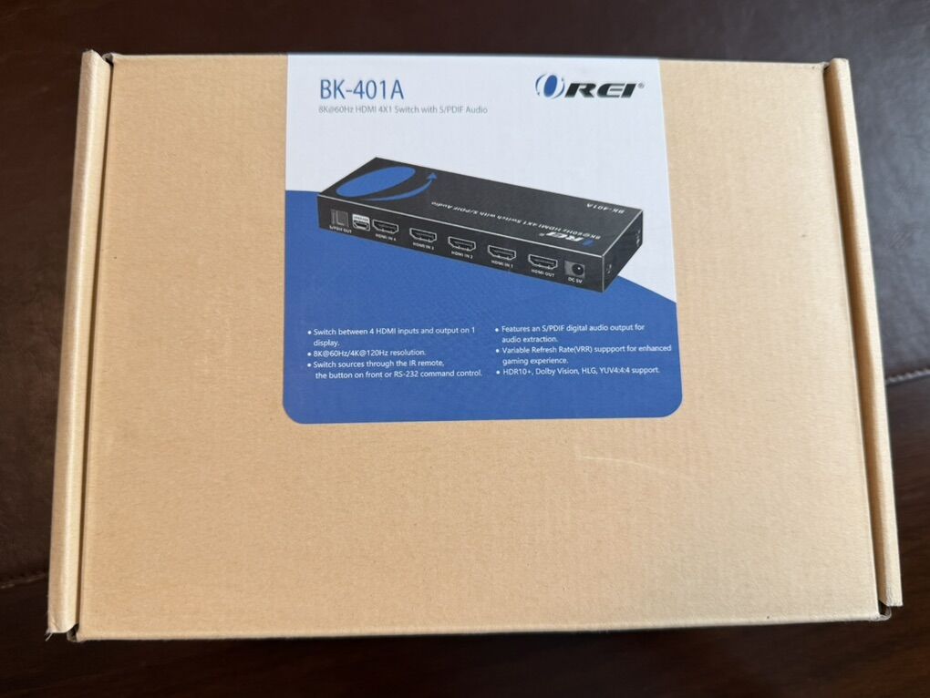 OREI 8K@60Hz HDMI 4x1 Switch