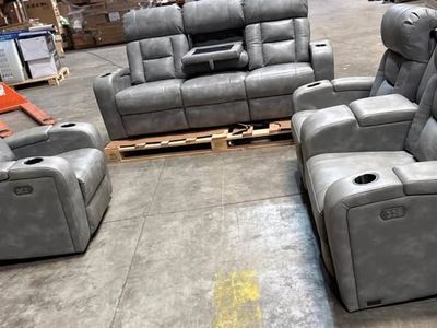 FREE NEARBY DELIVERY Abbyson Wyola Theater Style Sofa Set