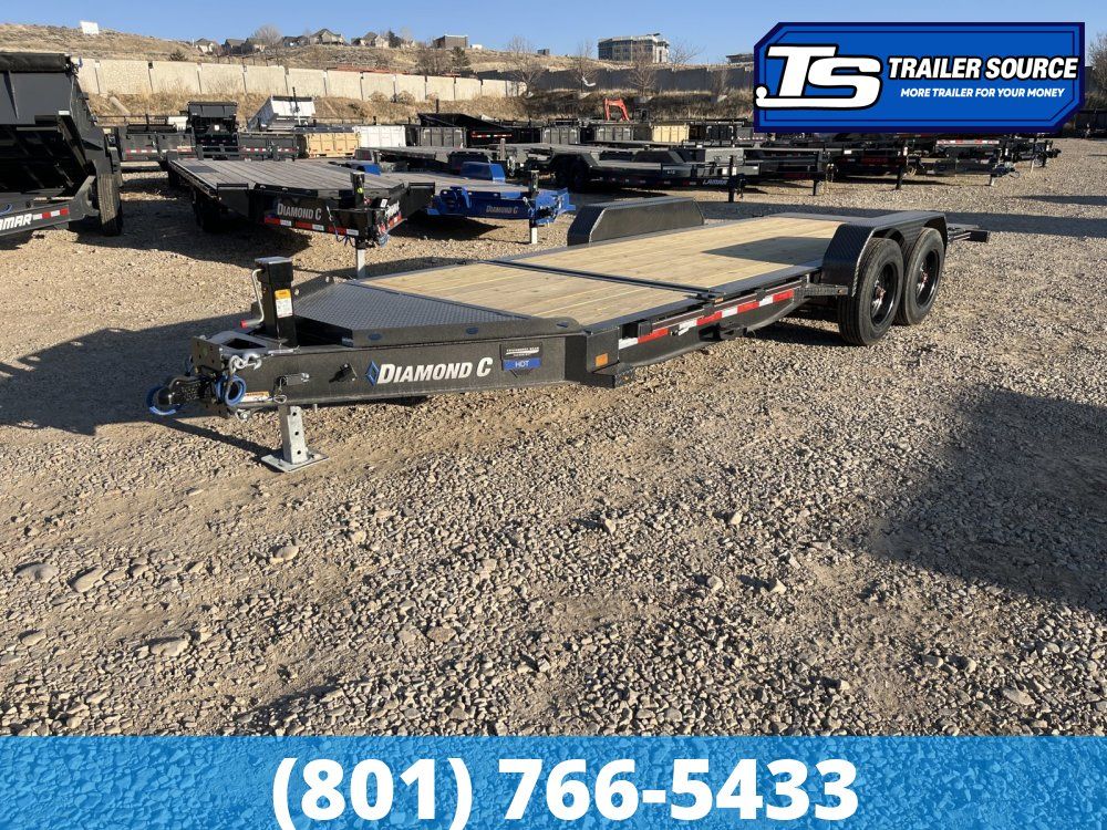 7x20 Diamond C HDT 208 Tilt Trailer - 18K GVWR - 18 Ply Tire Upgrade